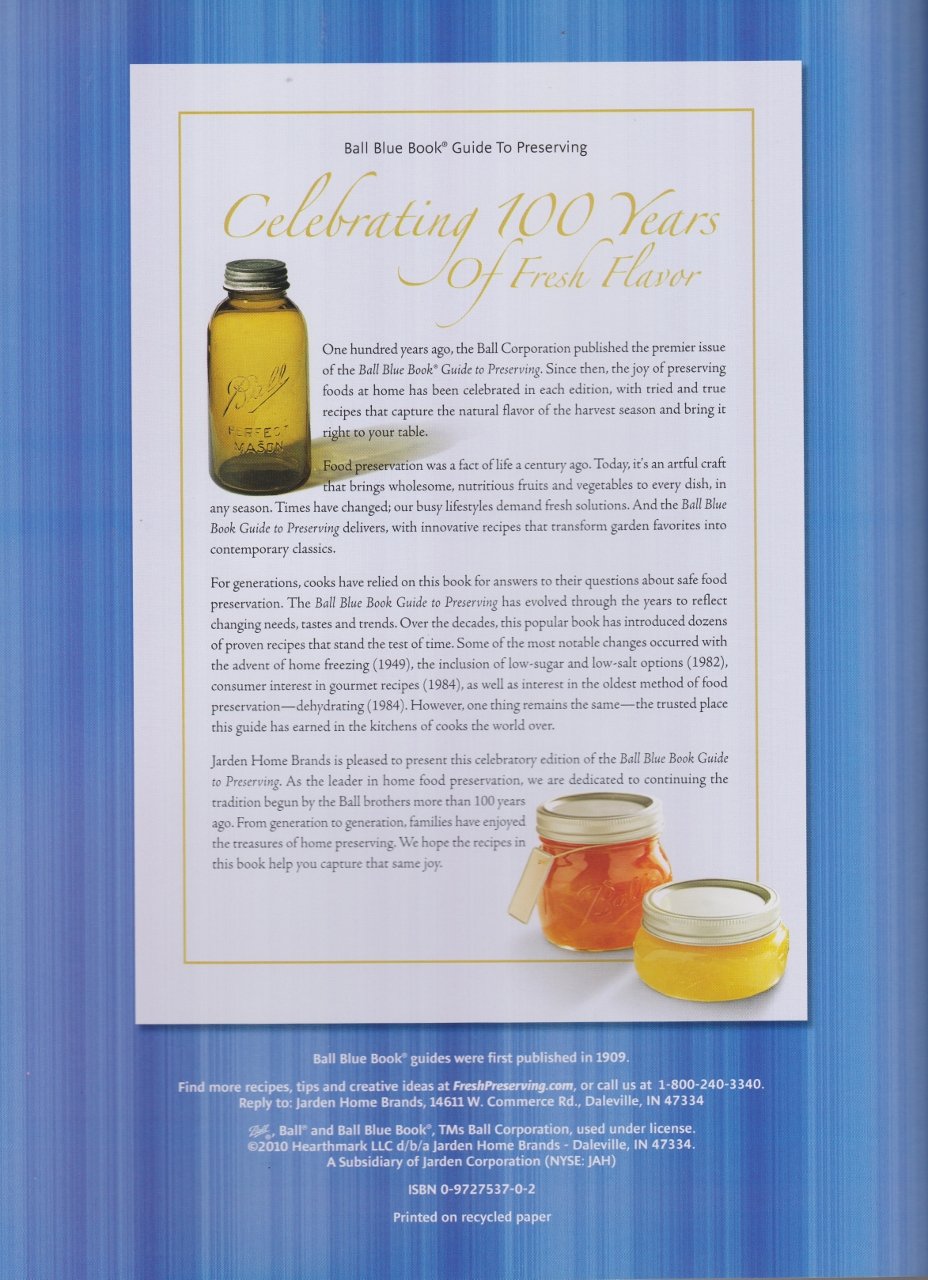 Ball Blue Book Guide to Preserving - Complete Guide to Home Canning, Freezing & Dehydrating for Beginners | Perfect for Homemade Jams, Pickles & More