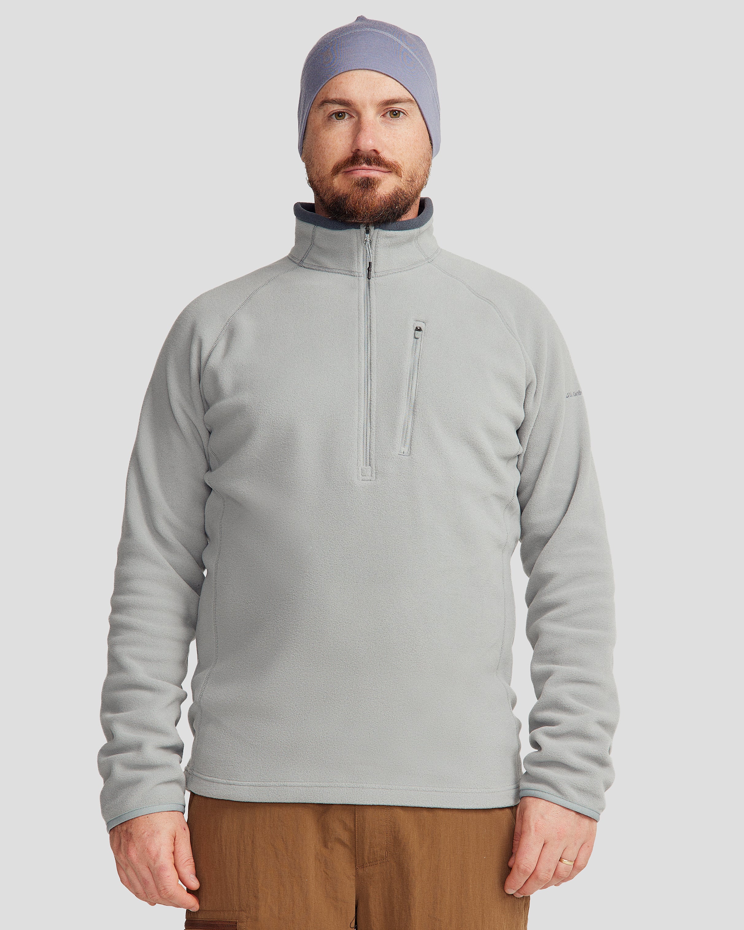 Men's Ridge 100 Primaloft Pullover Jacket - Lightweight Insulated Winter Coat for Hiking & Outdoor Activities | Moon Color