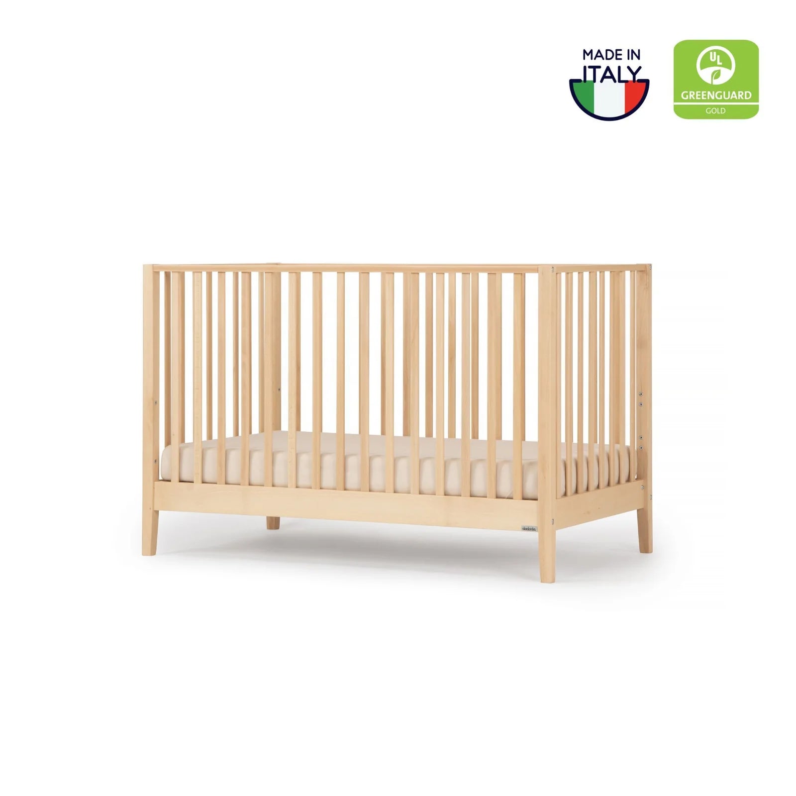 Dadada Lala 3-in-1 Convertible Baby Crib - Nursery Furniture for Newborn to Toddler | Perfect for Bedrooms, Daycares & Guest Rooms