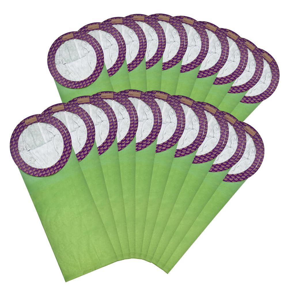20 Pack 100331 Backpack Vacuum Bags - Compatible with ProTeam 10 QT Backpack Vacuum Cleaner, Replacement for Part #100331 Open Circular Collar - Ideal for Commercial Cleaning, Janitorial Services & Home Deep Cleaning