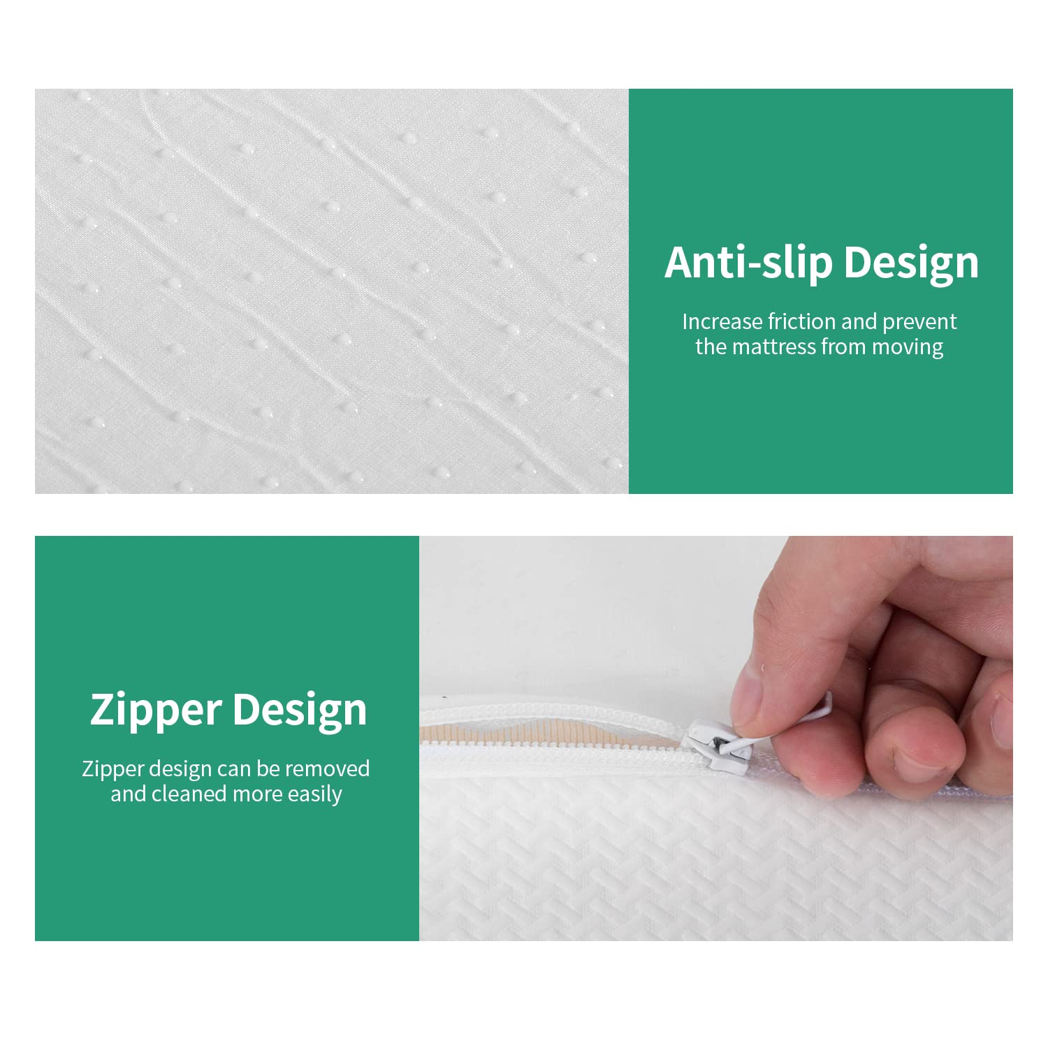 12 Inch Queen Green Tea Memory Foam Mattress - CertiPUR-US Certified, Medium Firm & Breathable for Cool Sleep, Pressure Relief - Perfect for Hot Sleepers & Back Pain Sufferers (Bed-in-a-Box)