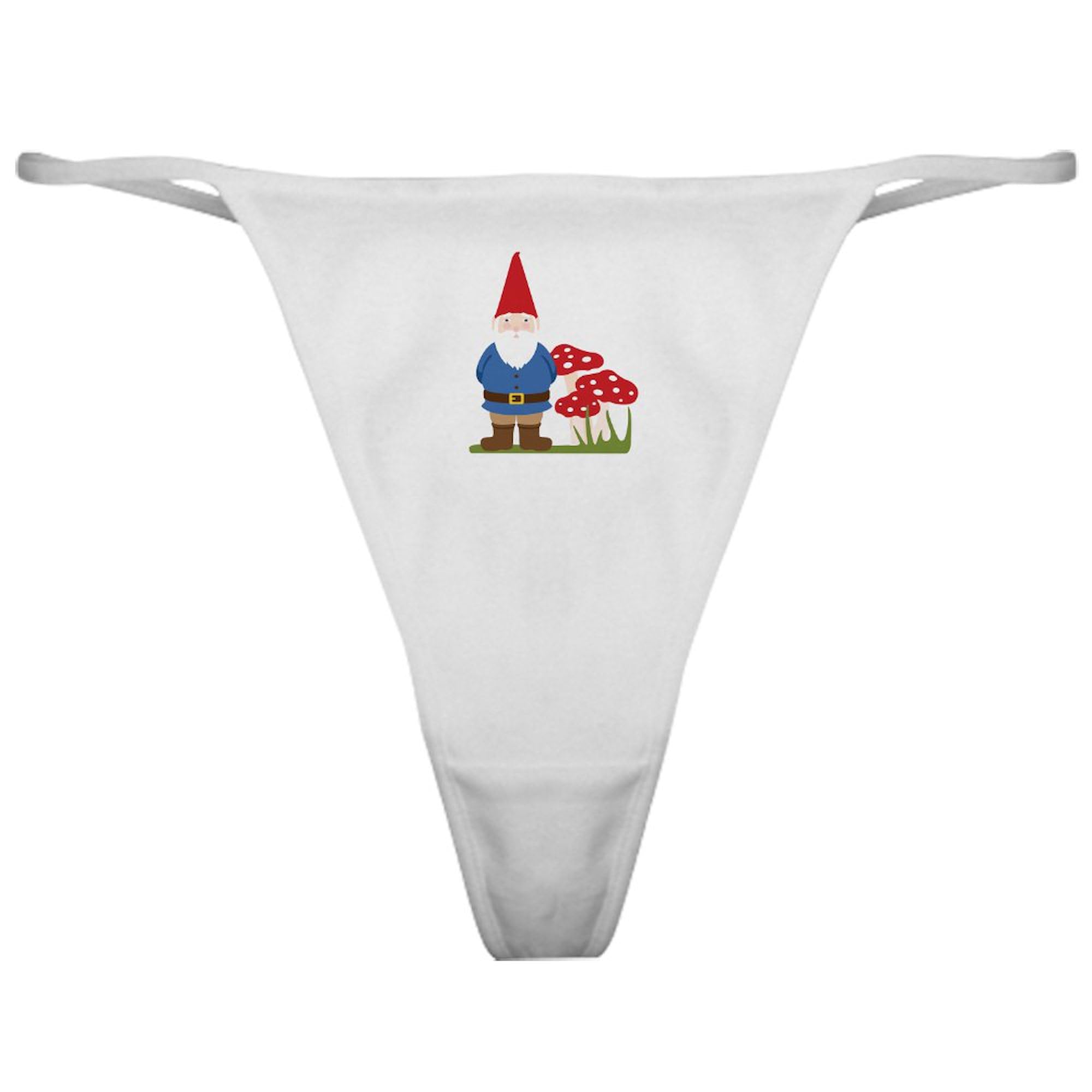 Garden Gnome Classic Thong Underwear for Women - Comfortable & Fun Panties - Perfect for Themed Parties, Gifts & Novelty Lingerie