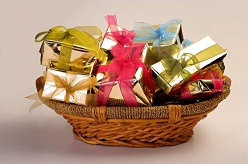 Luxury Beauty & Bath Hamper Gift Set - Elegant Gold Wrapped in Premium Wicker Basket - Perfect for Spa Day, Bridal Shower & Housewarming Gifts