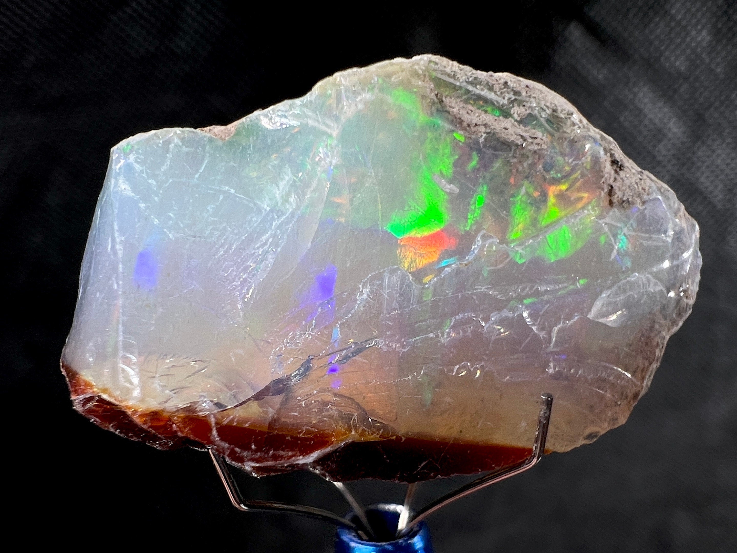 Premium 4A+ Welo Opal Raw Crystal - Natural Cutting Grade Opal Gemstone, October Birthstone (50650) for Jewelry Making, Healing Crystals & Mineral Collection