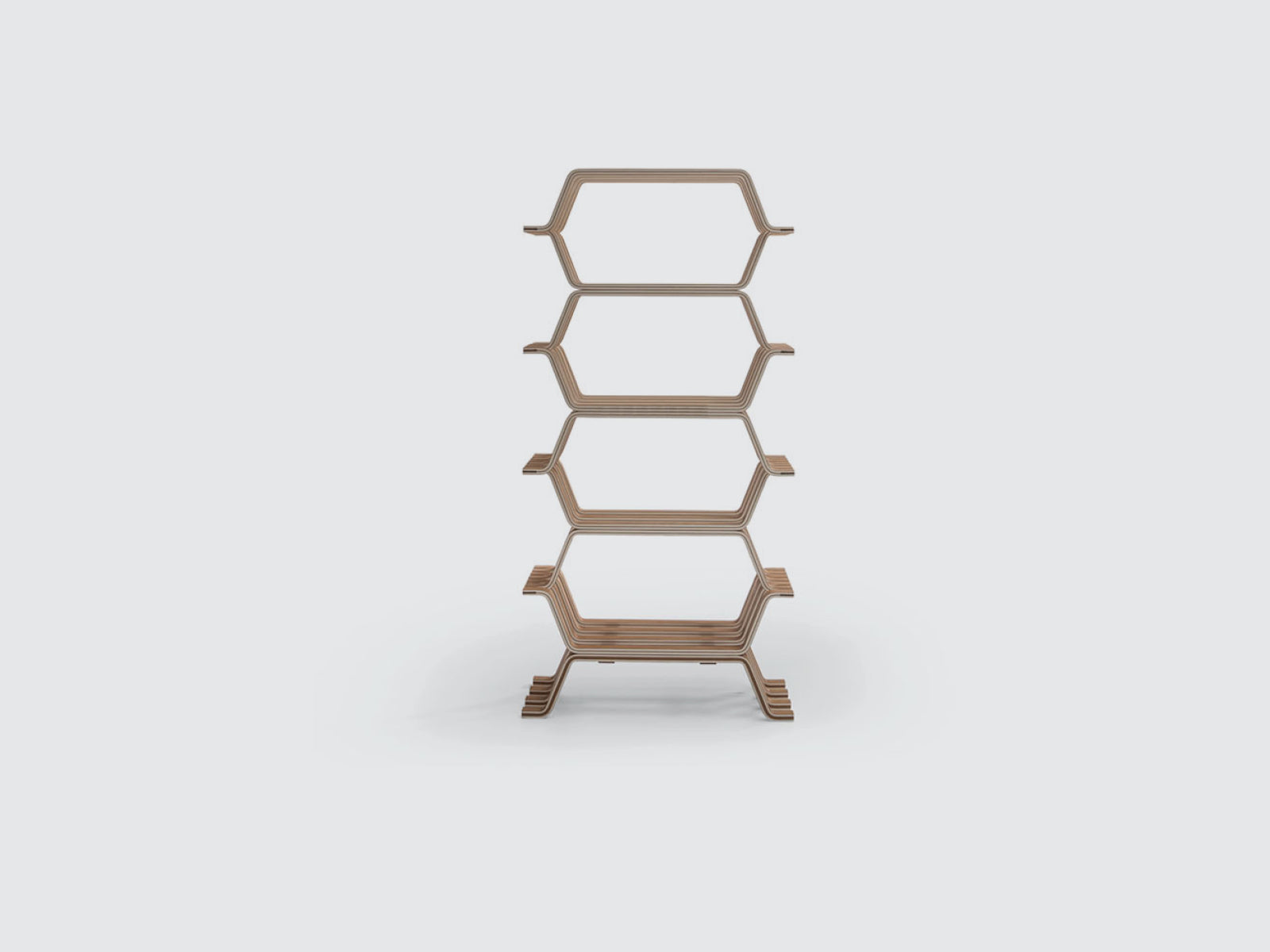 Modern MHC 2 Bookcase - 5-Tier Wooden Bookshelf for Home & Office - Perfect for Living Room, Bedroom, Study & Library Organization
