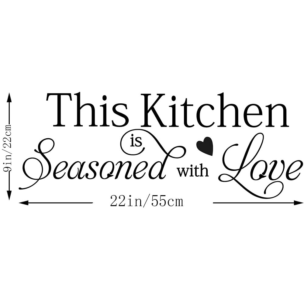 Love Quotes Kitchen Wall Stickers - Vinyl Home Decor for Kitchens