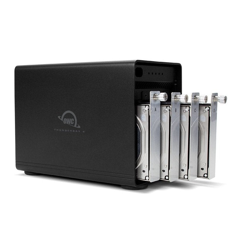 24TB OWC ThunderBay 4 RAID 5 Enterprise Hard Drive Storage Solution with Dual Thunderbolt 3 Ports - High-Capacity External Storage for Video Editing, Data Backup & Server Applications