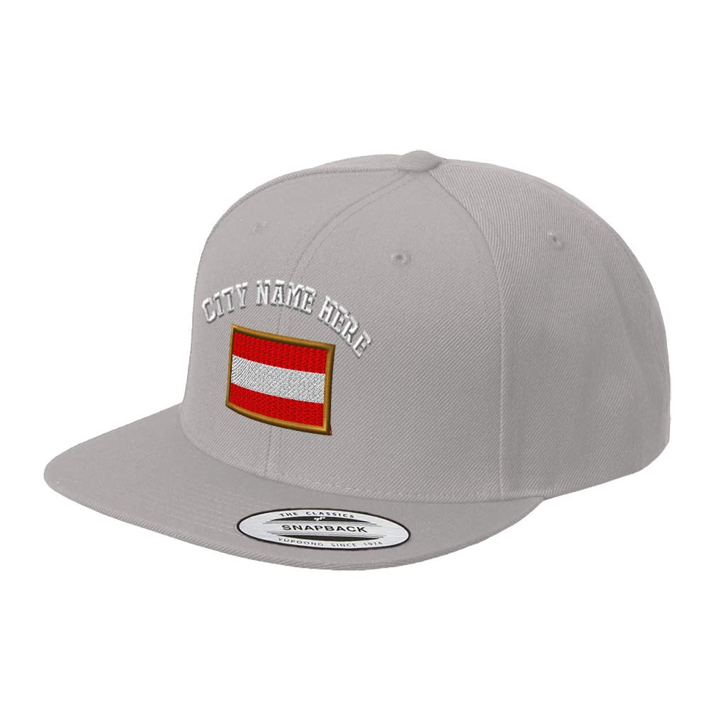 Speedy Pros Snapback Hats for Men & Women - Adjustable Flat Bill Baseball Cap for Austria Europe Football Cup Fans - Perfect for Sports Games, Concerts & Streetwear Fashion