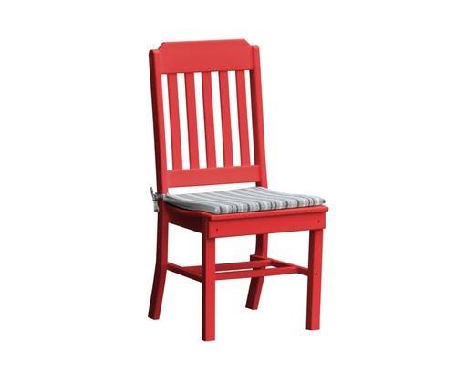 A & L Furniture Traditional Dining Chair - Solid Wood Upholstered Seat - Elegant Home Dining Room Furniture for Kitchen, Living Room & Office
