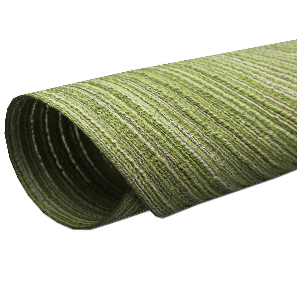 Round Braided Cotton Placemats Set of 4 - 15 Inch Decorative Table Mats for Dining, Kitchen, Wedding & Party Decor (Green) - Perfect for Home Entertaining and Special Occasions