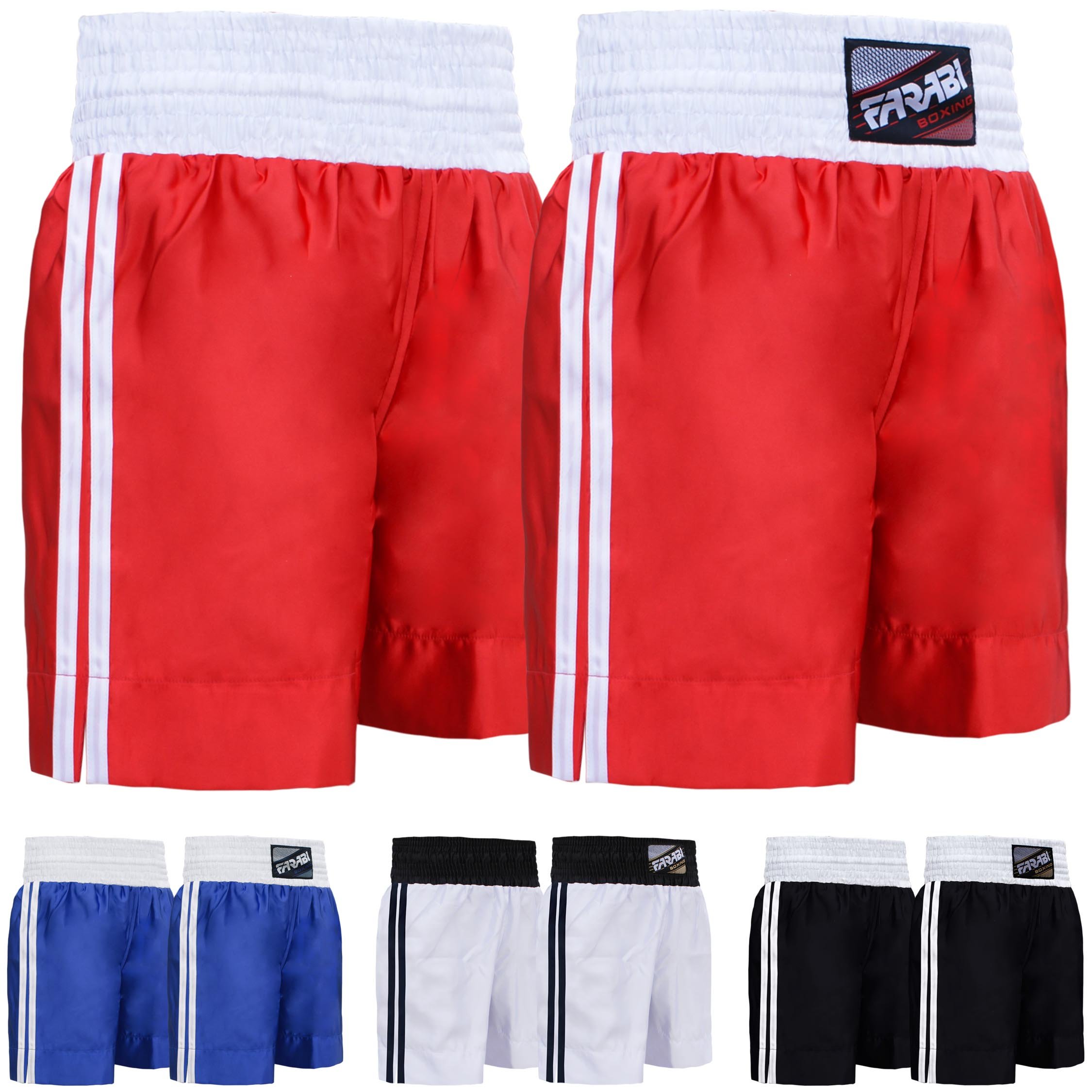 Farabi Sports Boxing Shorts for Men & Women - Breathable Training, Sparring, Kickboxing & Fitness Gym Shorts | Perfect for MMA, Muay Thai & Boxing Workouts