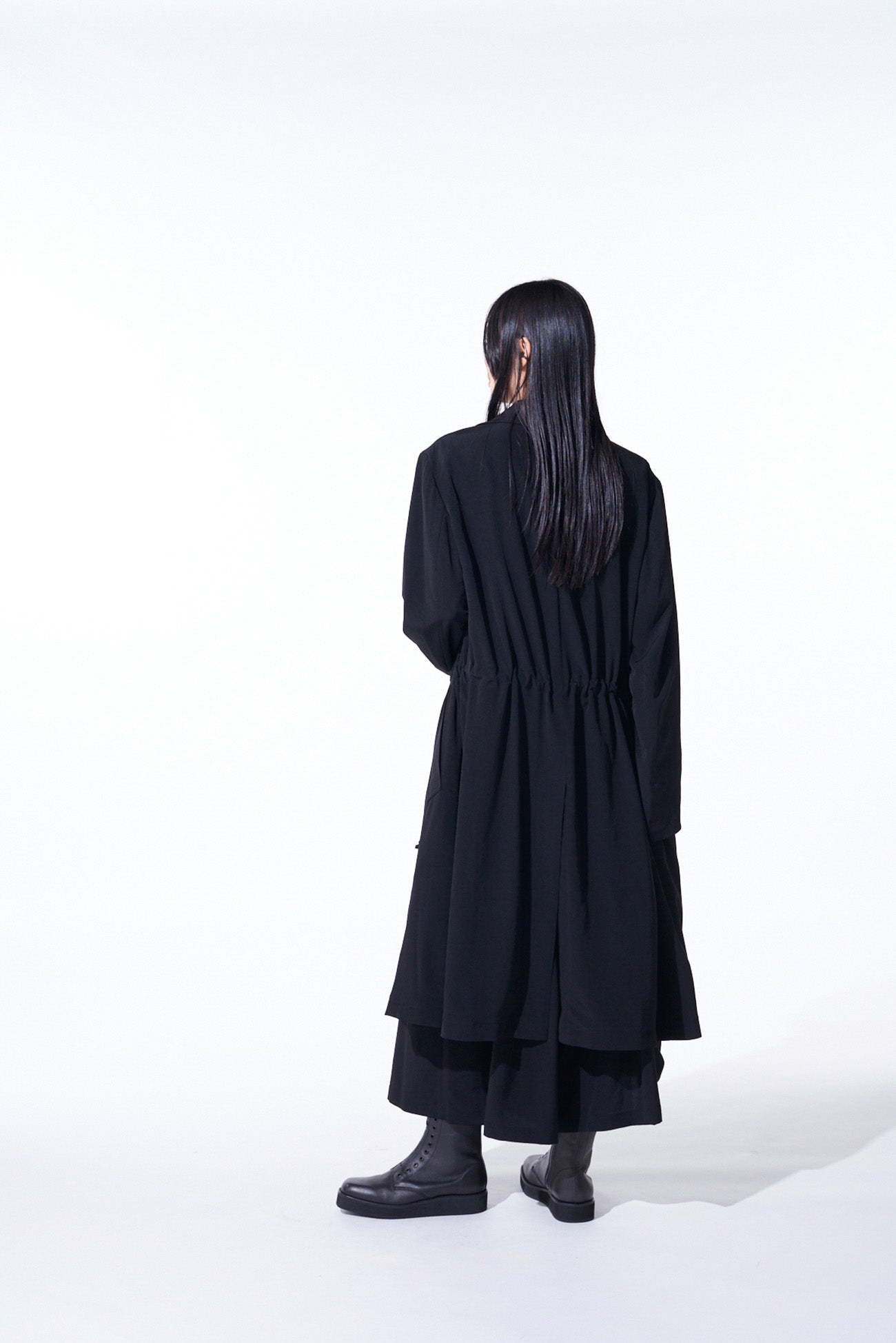 Elegant Crepe de Chine Shawl Collar Double Breasted Coat for Women - Perfect for Office Wear, Evening Events & Fall Outerwear