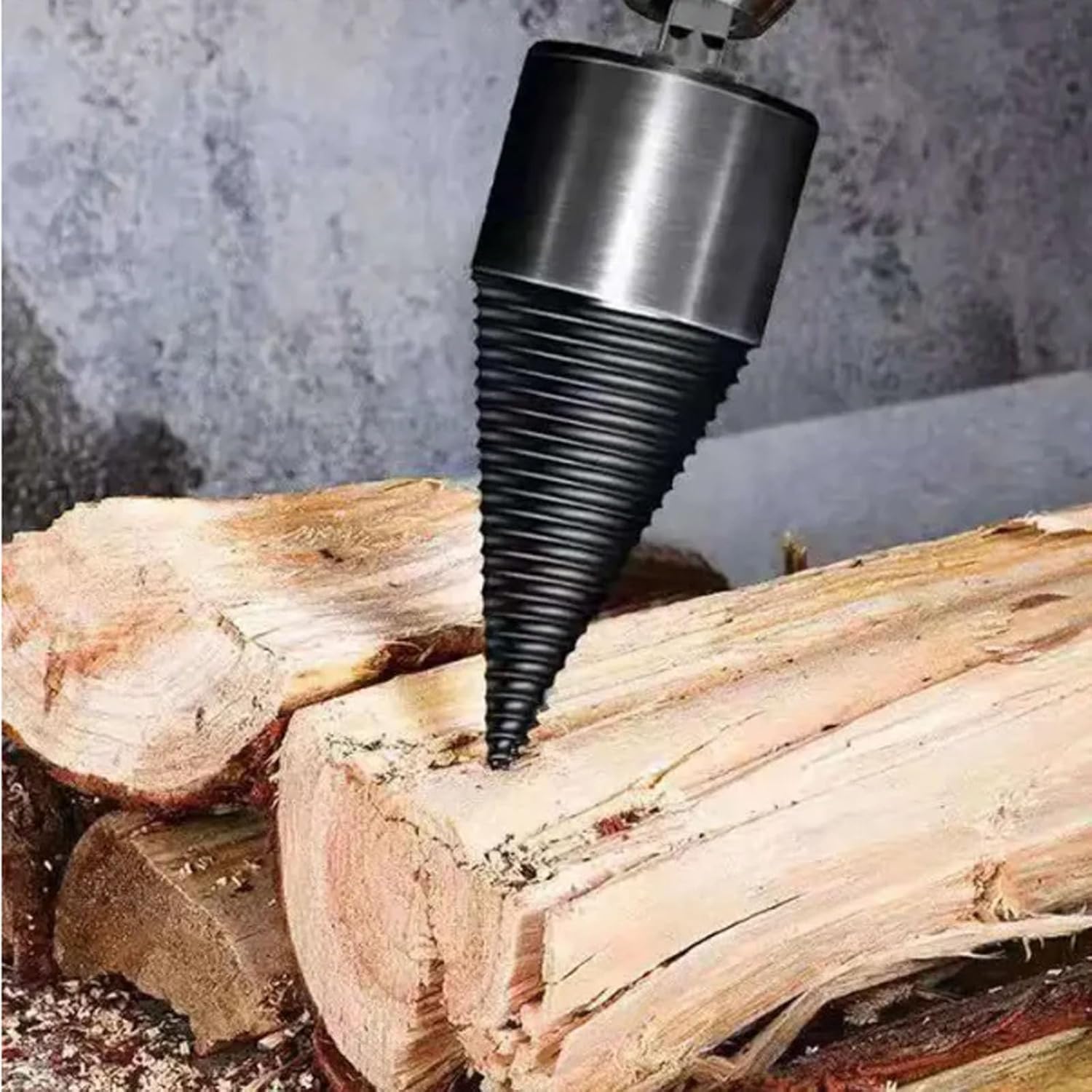 Shirem Easysplit Drill Bit - 32mm/42mm Wood Log Splitter & Firewood Drill Bit for Easy Wood Splitting | Perfect for Firewood Preparation, DIY Woodworking, and Camping