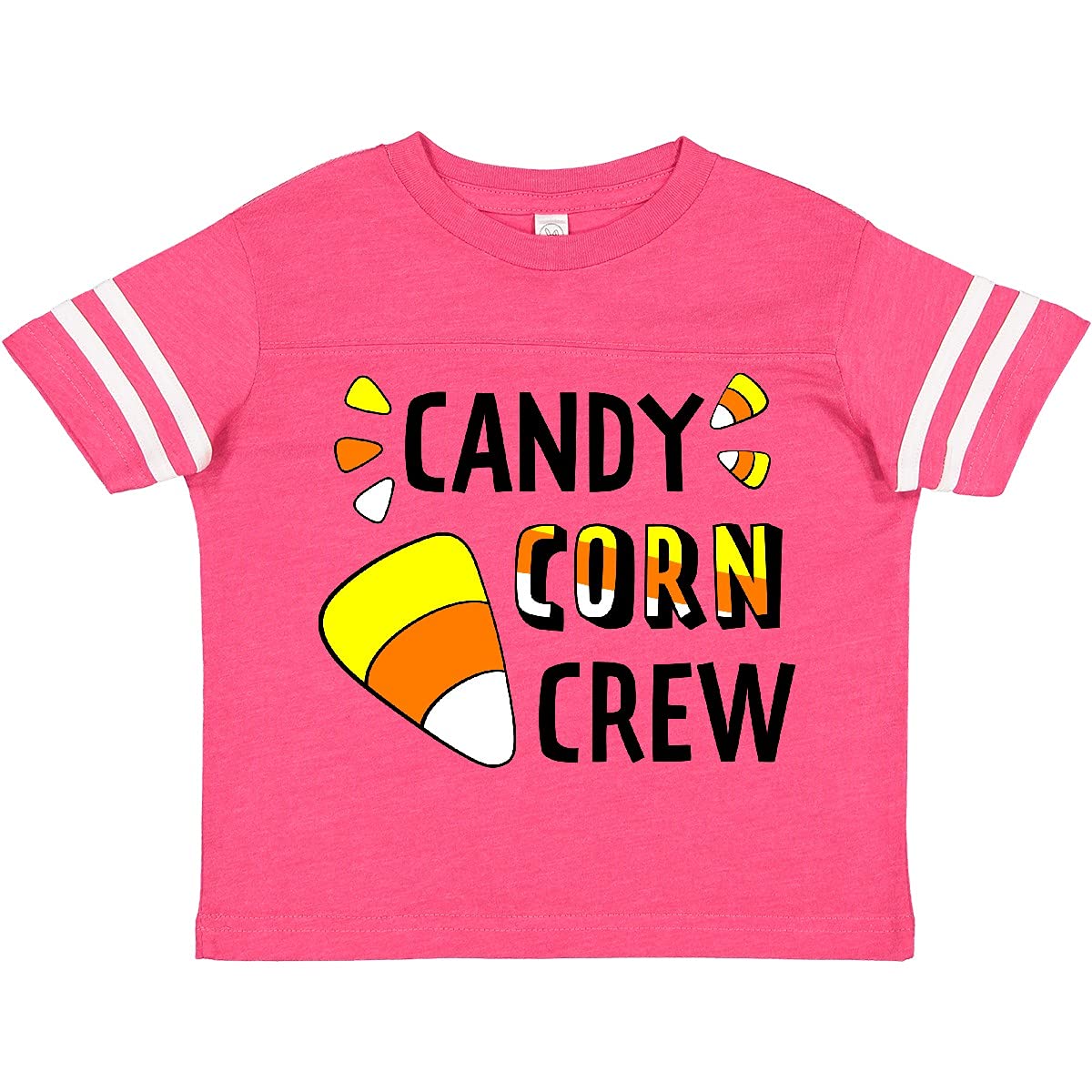 Inktastic Halloween Candy Corn Crew Toddler T-Shirt - Cute & Comfortable Costume Tee for Boys & Girls - Perfect for Trick-or-Treating, Halloween Parties & Family Photos