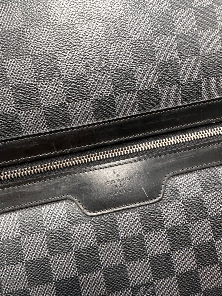 Louis Vuitton Damier Graphite Pegase Business Suitcase - Premium Carry-On Luggage for Business Travel & Executive Trips - Durable & Stylish Men's Travel Bag for Airplane & Office Use