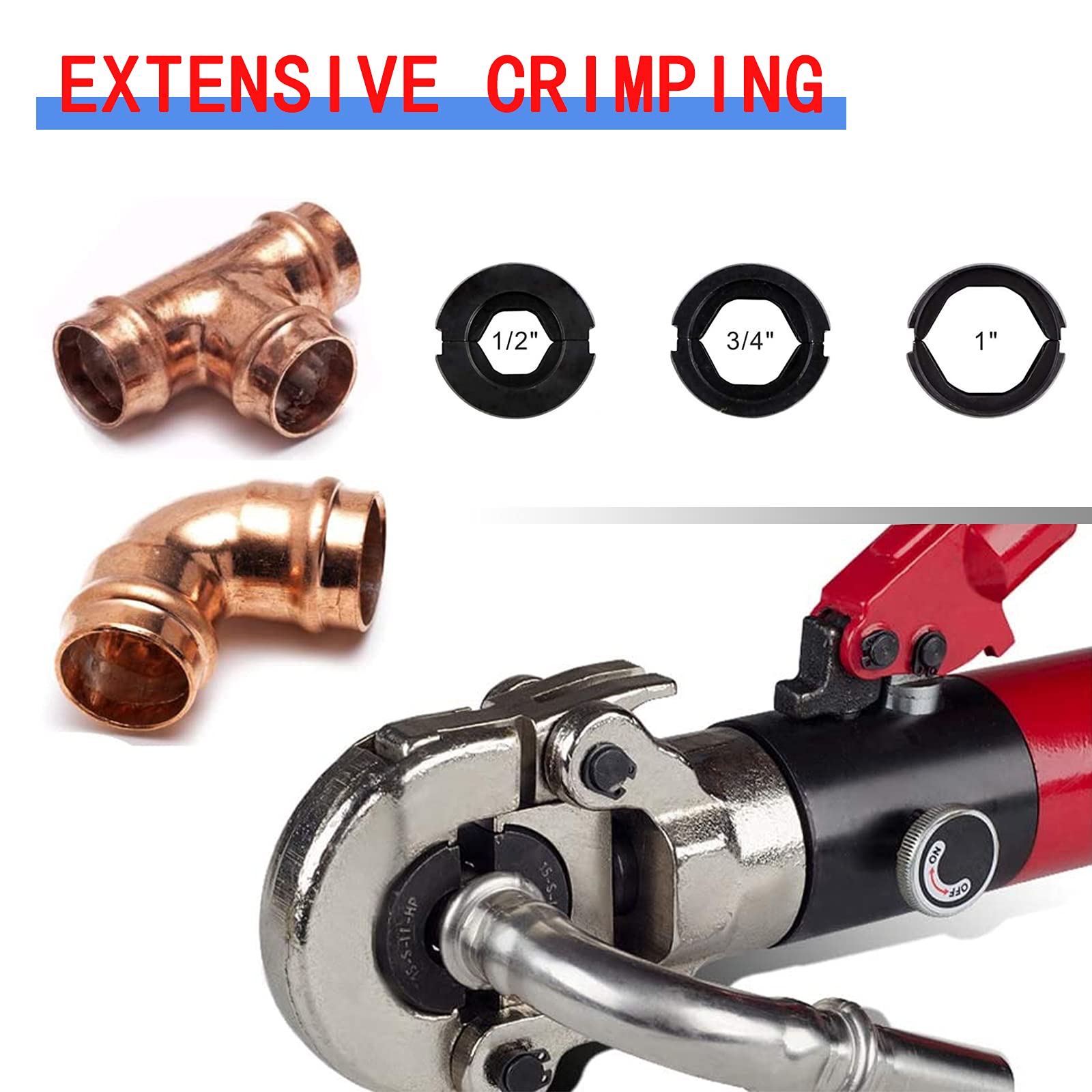 Hydraulic Copper Tube Crimping Tool - 1/2