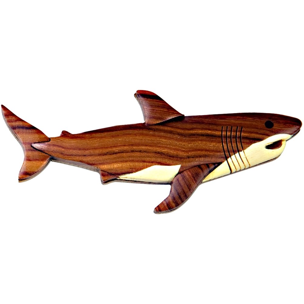Premium Shark Wooden Magnets for Refrigerator - Strong Hold, Eco-Friendly Wooden Fridge Magnets - Perfect for Kitchen, Office, or Kids' Room Decor