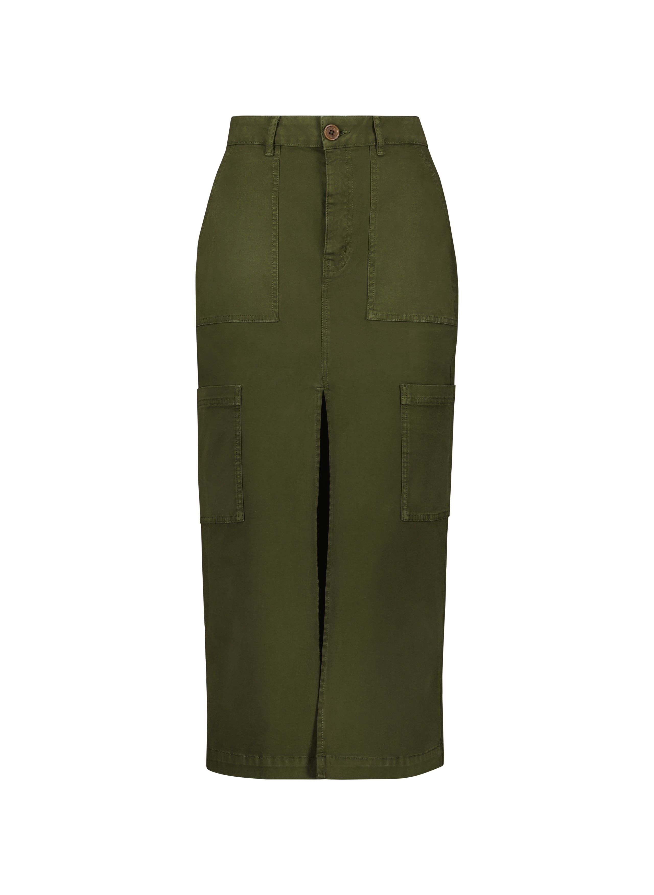 Organic Cotton Skirt for Women | Soft & Comfortable Dark Olive Midi Skirt | Casual Wear, Summer Outfits, Boho Style