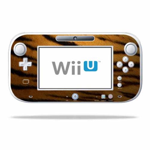 MightySkins Custom Skin Wrap Sticker for Nintendo Wii U Gamepad Controller - Tiger Design | Protective Decal for Gaming Accessories | Perfect for Personalization and Scratch Protection