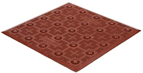 ADA Compliant Detectable Warning Tiles 2'x3' Cast-in-Place Replaceable - Colonial Red Tactile Surface for Sidewalks, Ramps & Public Spaces