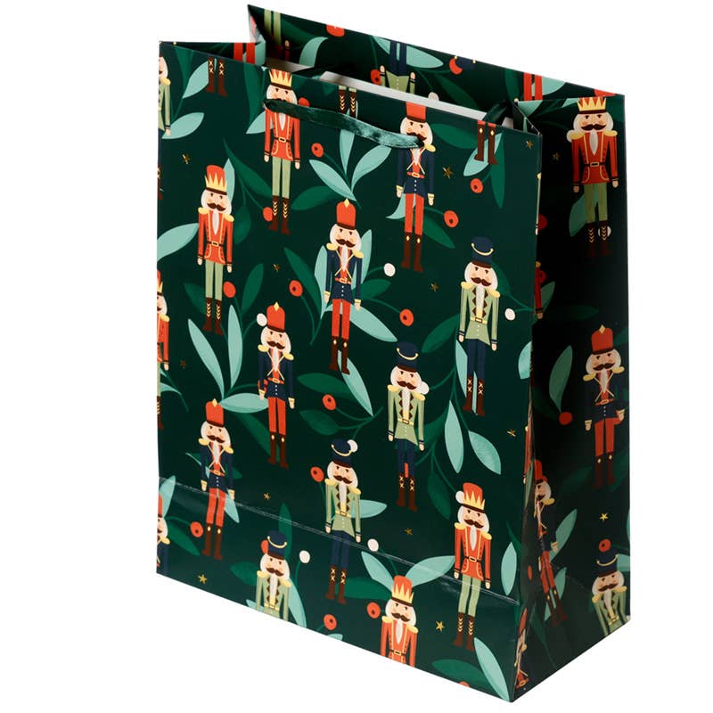 Premium Christmas Nutcracker Gift Bags - Large Holiday Party Favor Bags for Xmas Decorations, Stocking Stuffers & Festive Gift Wrapping