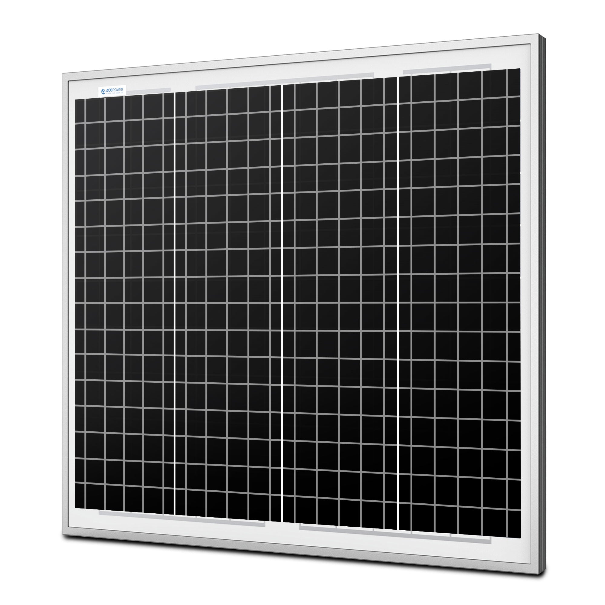 Acopower 50W Monocrystalline Solar Panel - High Efficiency Portable Solar Module for Camping, RV, and Off-Grid Power