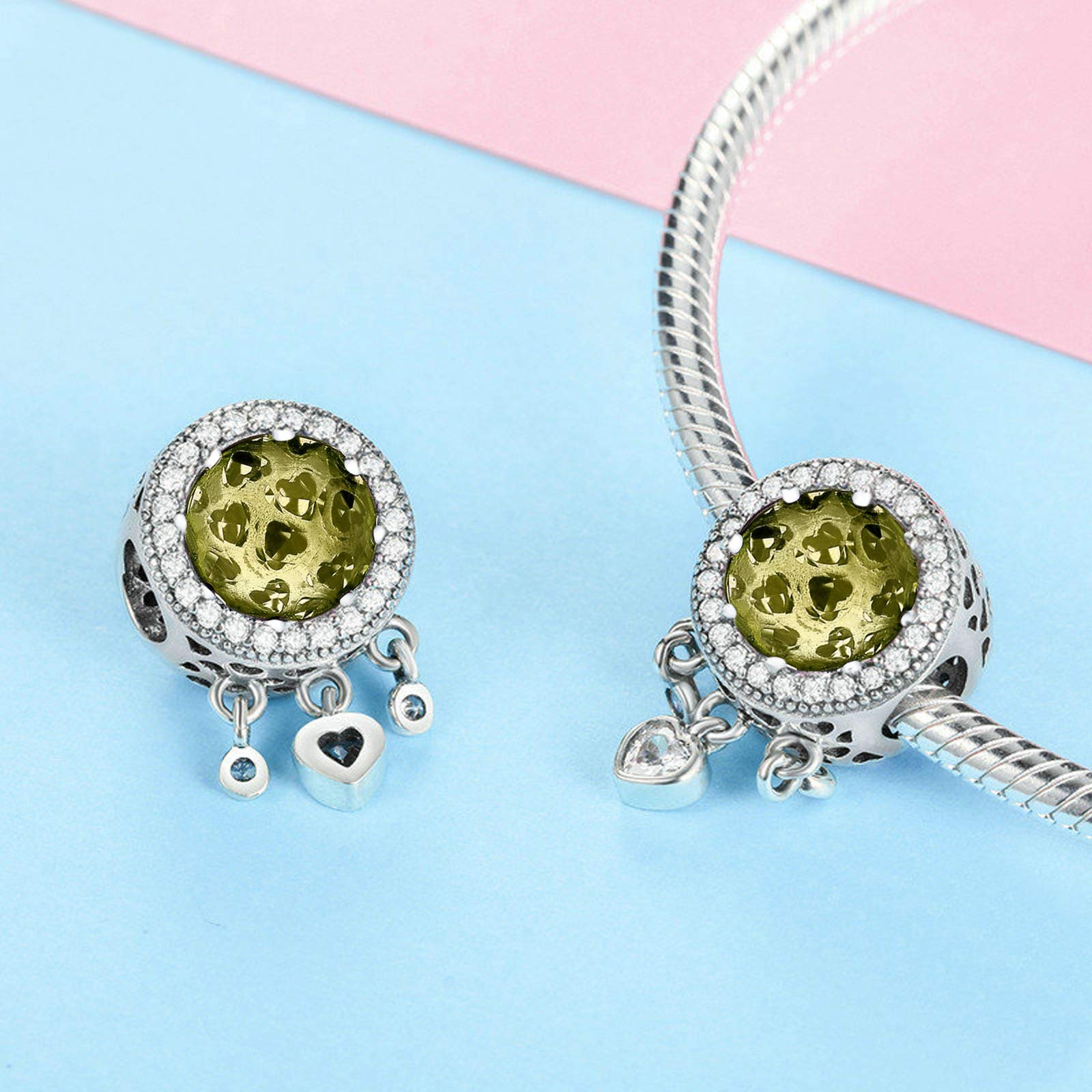 Birthstone Charm for Bracelets & Necklaces - Sparkling Zircon Birthstone Jewelry Gift for Women | Perfect for Birthdays, Anniversaries & Special Occasions