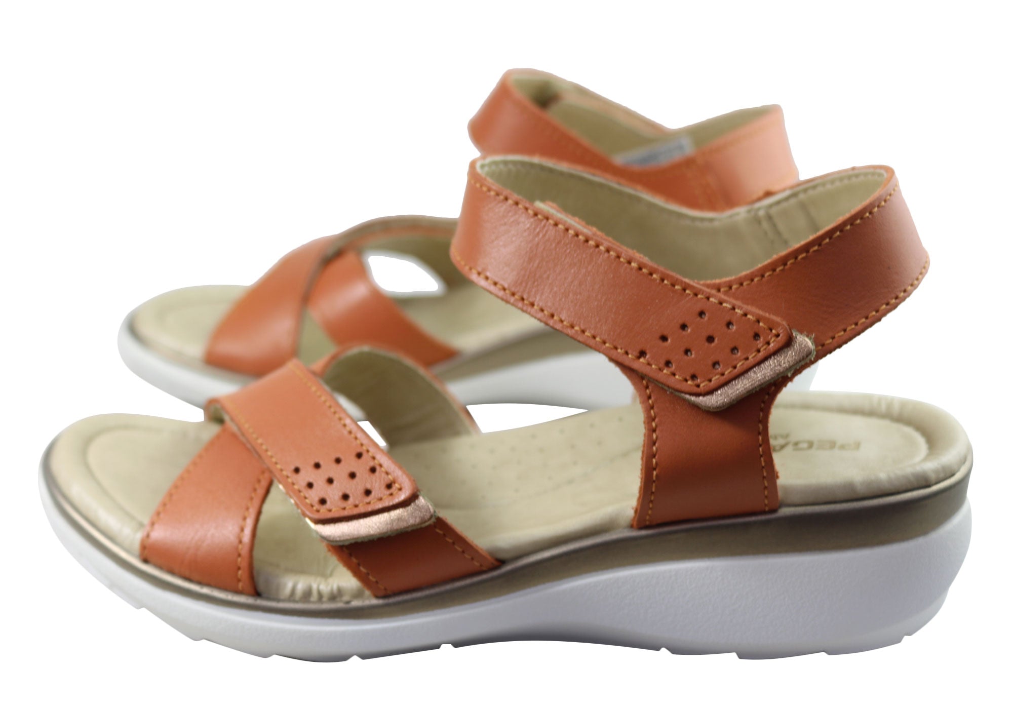 Pegada Kerala Women's Comfortable Leather Sandals - Handmade in Brazil - Perfect for Beach, Vacation & Summer Outfits