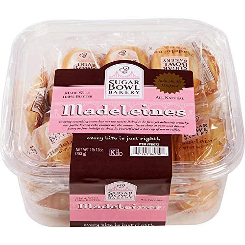 Sugar Bowl Bakery Madeleines French Butter Cake Cookies, 1 oz (28g) per Piece, 28 Count Pack of 10 - Perfect for Tea Time, Parties & Gift Giving