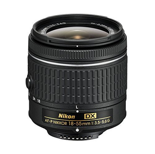 Nikon AF-P DX NIKKOR 18-55mm f/3.5-5.6G VR Lens for DSLR Cameras - Perfect for Travel, Portrait & Everyday Photography