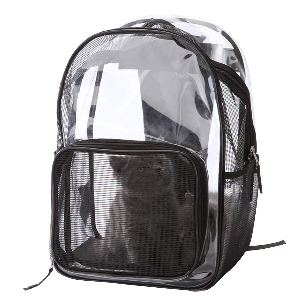 Pet Backpack Carrier for Cats & Small Dogs - Breathable Mesh Travel Bag for Outdoor Adventures, Hiking, and Vet Visits