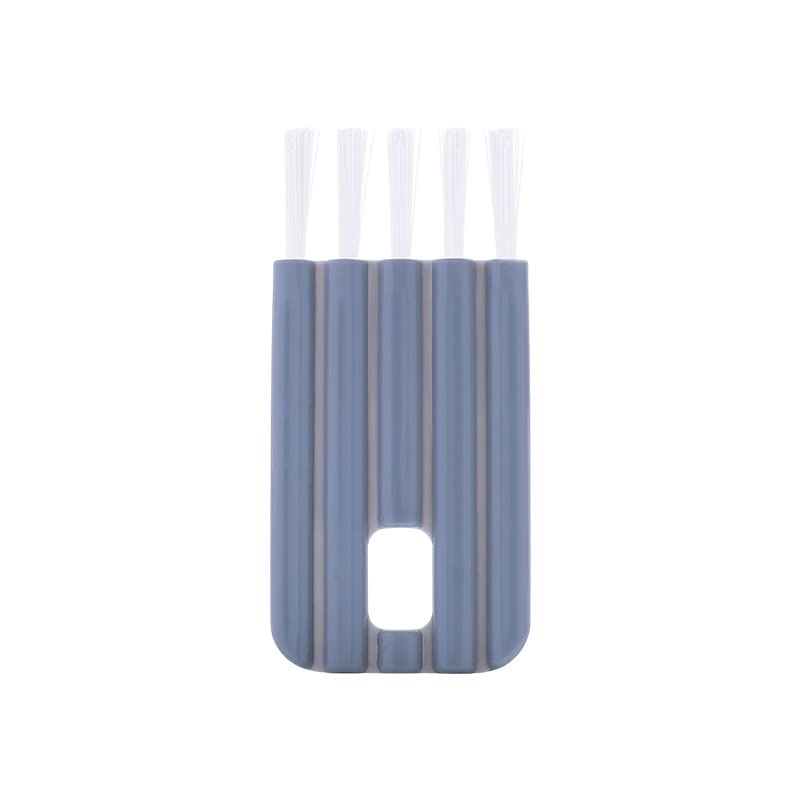Soft Bristle Multi-Purpose Cleaning Brush for Kitchen, Cups, Gaps & Hard-to-Reach Areas - Flexible Household Scrubber for Sinks, Bottles, Tiles & Tight Corners (Gray) - Perfect for Deep Cleaning Appliances, Cookware & Narrow Spaces