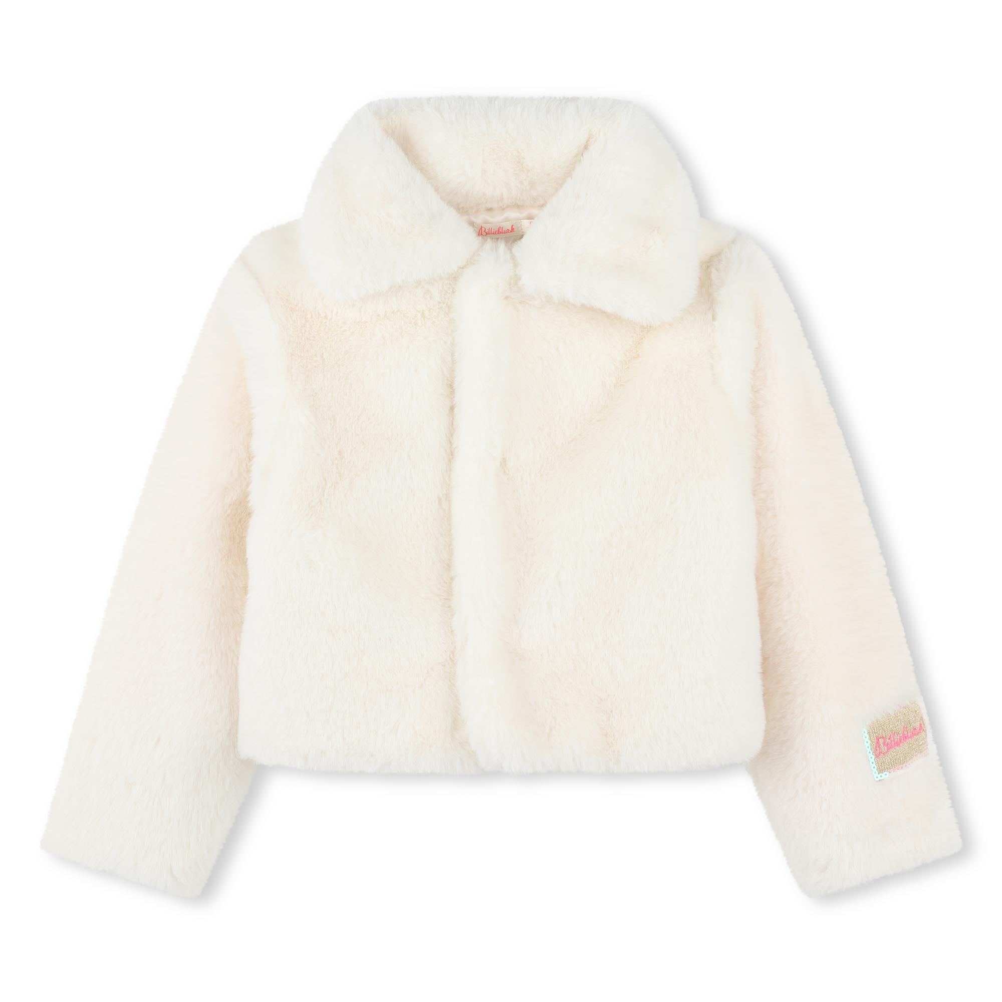 Billieblush Women's Ivory Coat - Elegant Winter Outerwear for Casual & Formal Occasions