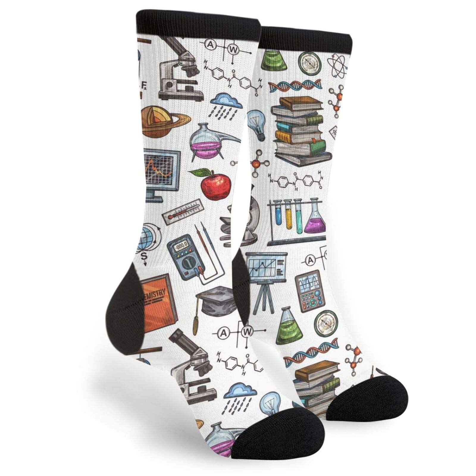 Funny Crazy Novelty Crew Socks for Men & Women - Cool Design Casual Socks for Everyday Wear, Gifts, and Costume Parties