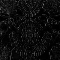 Black Floral Embossed Ii