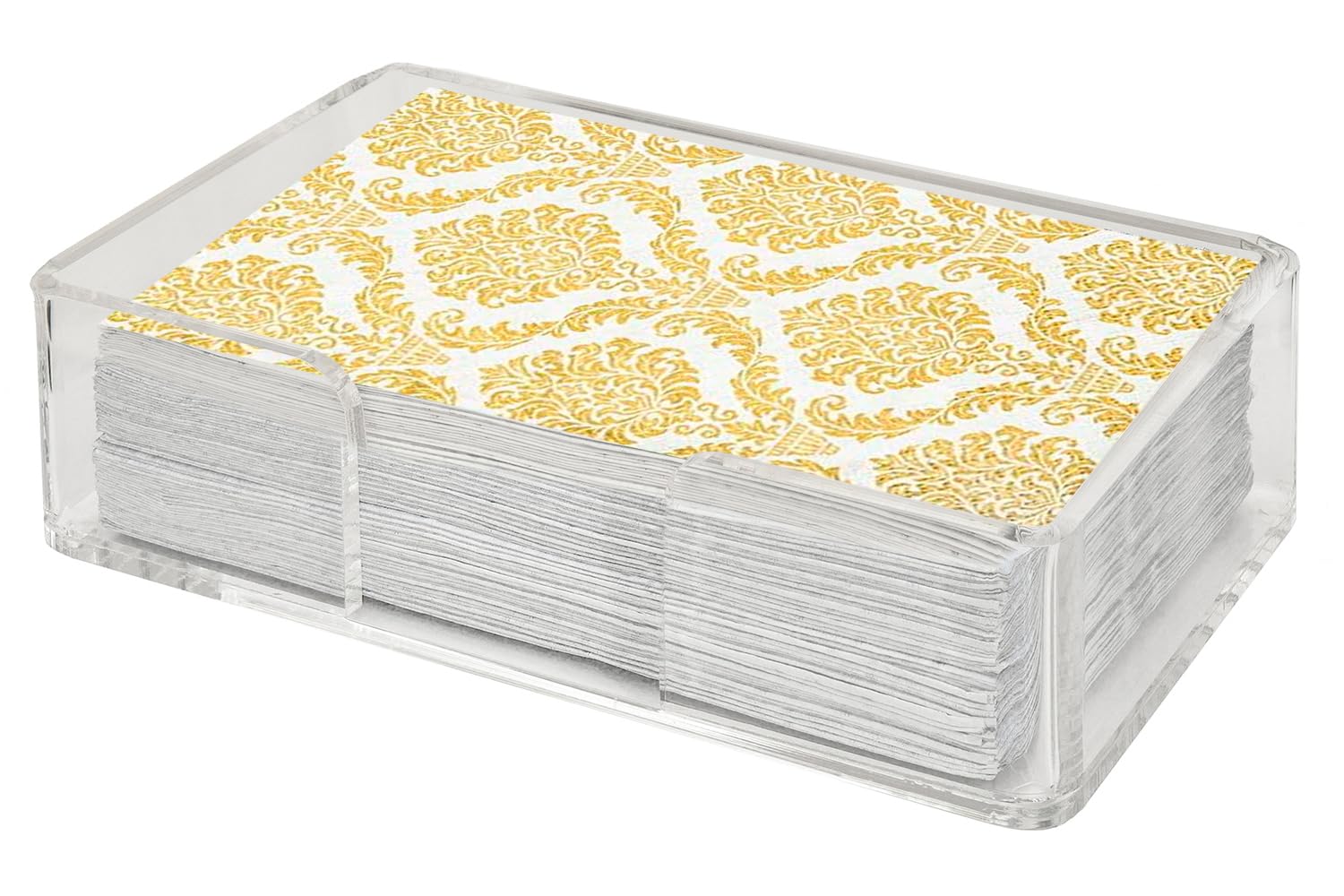 Disposable Paper Hand Towels for Bathroom - Premium Fingertip Guest Towels, Elegant Wedding & Reception Table Decor, Dinner Napkins (Gold, 32-Pack) - Perfect for Parties, Restaurants, and Home Decor