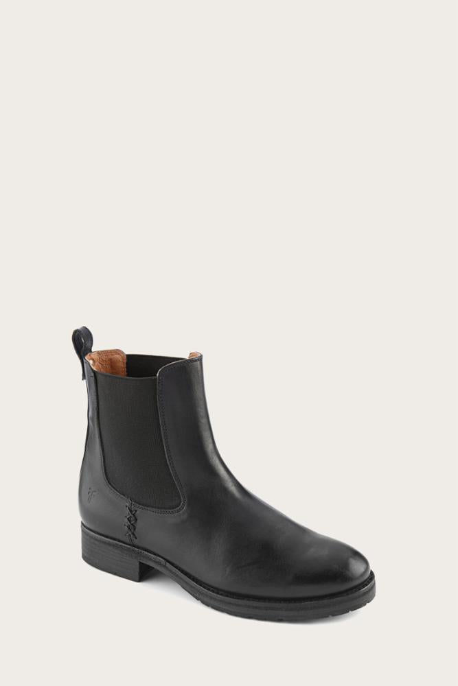 Frye Women's 40059 Black Leather Boots - Stylish Ankle Boots for Women, Comfortable & Durable for Everyday Wear, Office, and Casual Outings