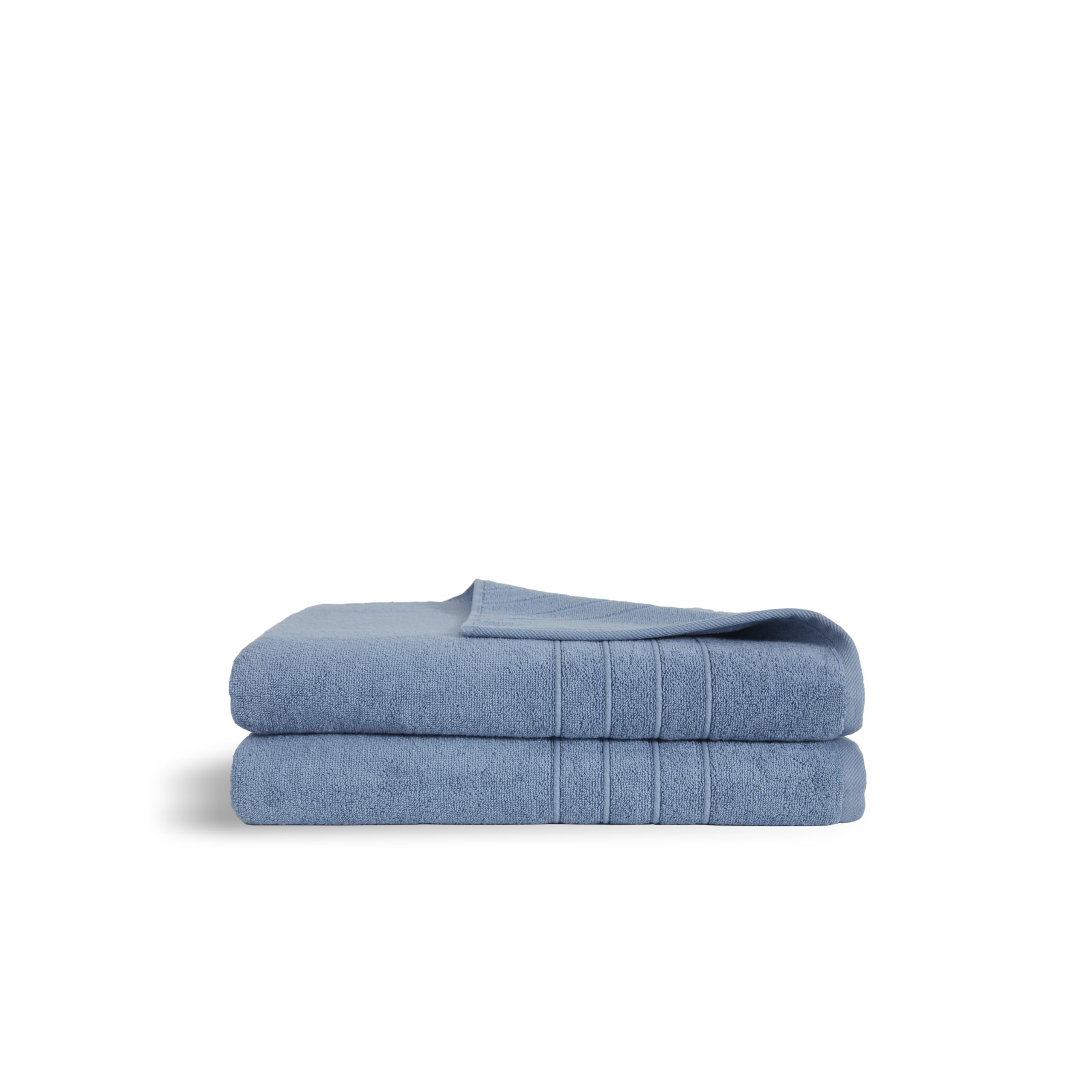Brooklinen Classic Turkish Cotton Bath Sheets - Set of 2, Ocean Blue, 100% Cotton | Ultra Soft & Highly Absorbent Luxury Towels for Spa, Bathroom & Beach Use