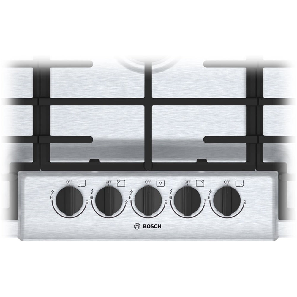 Bosch NGM5656UC 500 Series 36-Inch 5-Burner Gas Cooktop in Stainless Steel - Perfect for Modern Kitchens & Professional Cooking