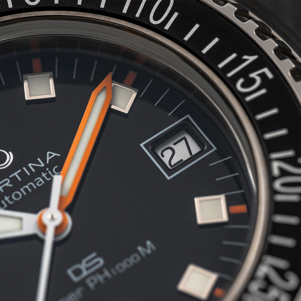 DS Super PH1000M 43.5mm Black Men's Watch with Durable Nylon Strap - Perfect for Outdoor Adventures, Sports & Casual Wear