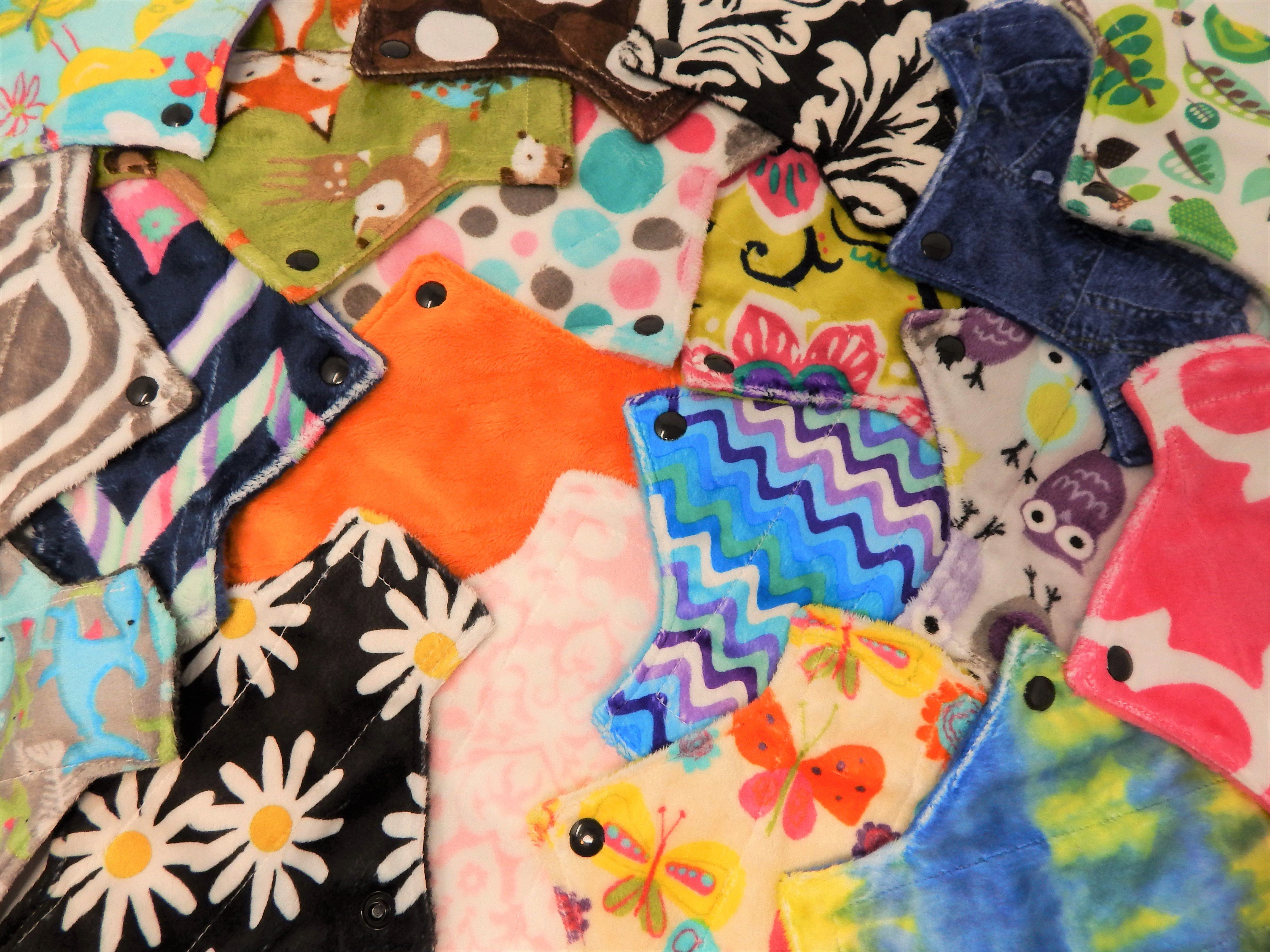 Premium Minky Fabric Size Sampler Set - Assorted Prints & Sizes for DIY Baby Blankets, Quilting & Sewing Projects