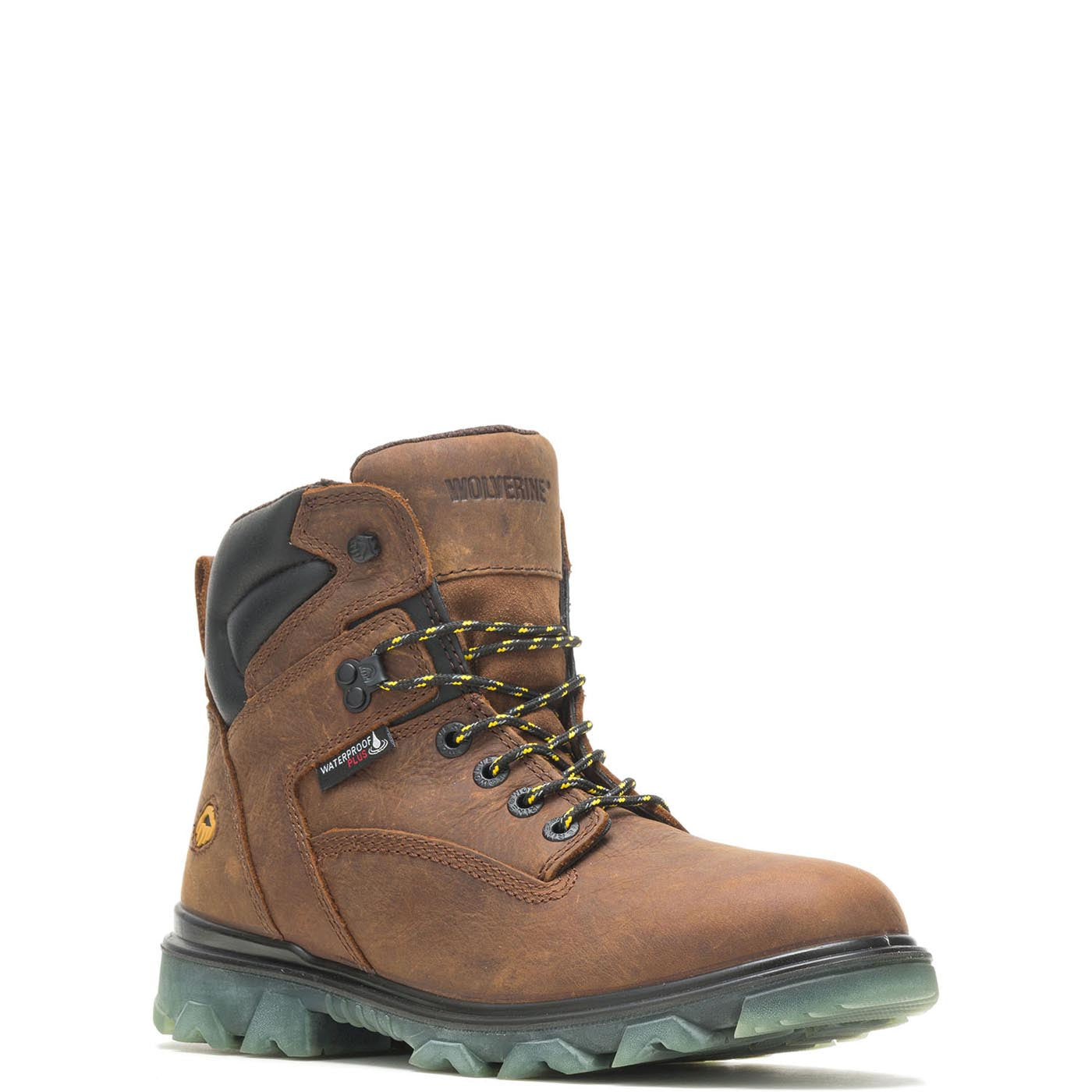 Waterproof Soft Toe Work Boots for Men - I-90 EPX 6 Brown Safety Shoes - Ideal for Construction, Landscaping & Outdoor Work