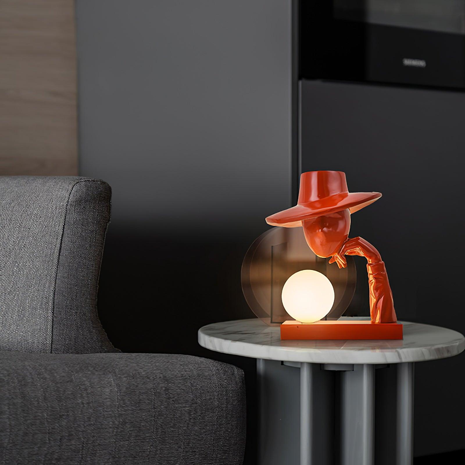 Juni Resin Novelty Lamp - Unique Handmade Resin Night Light for Home Decor, Bedroom, Living Room, and Gifts | Perfect for Relaxation, Ambiance, and Aesthetic Lighting
