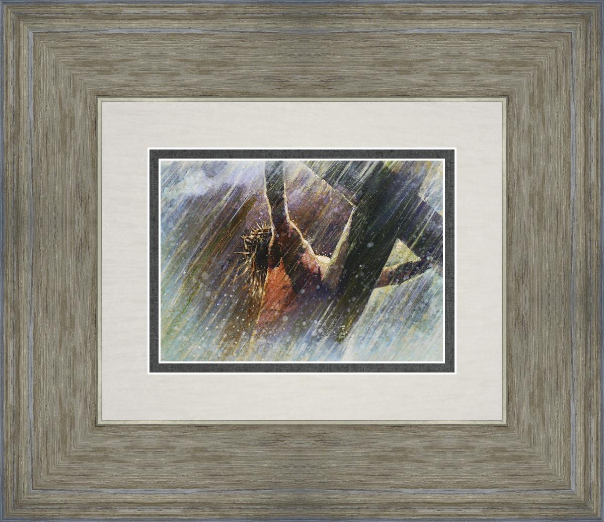 Yongsung Kim Crucifixion Painting - Religious Wall Art for Home & Church Decor - Perfect for Prayer Rooms, Christian Gifts, and Spiritual Spaces