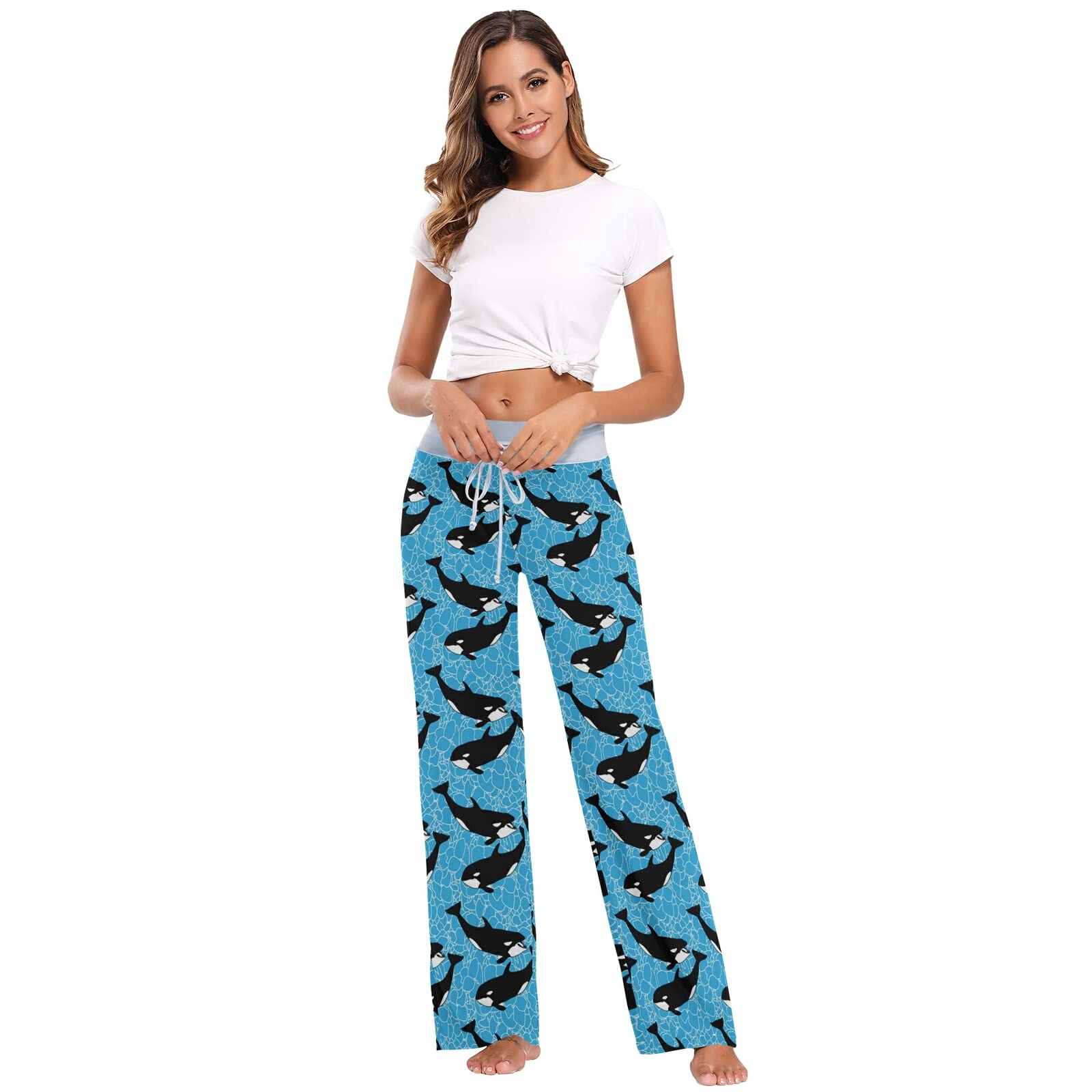 Women's Soft Cotton Pajama Pants - Loose Lounge Sleepwear with Drawstring Waist & Wide Leg Design for Ultimate Comfort - Perfect for Sleeping, Lounging at Home, and Relaxing