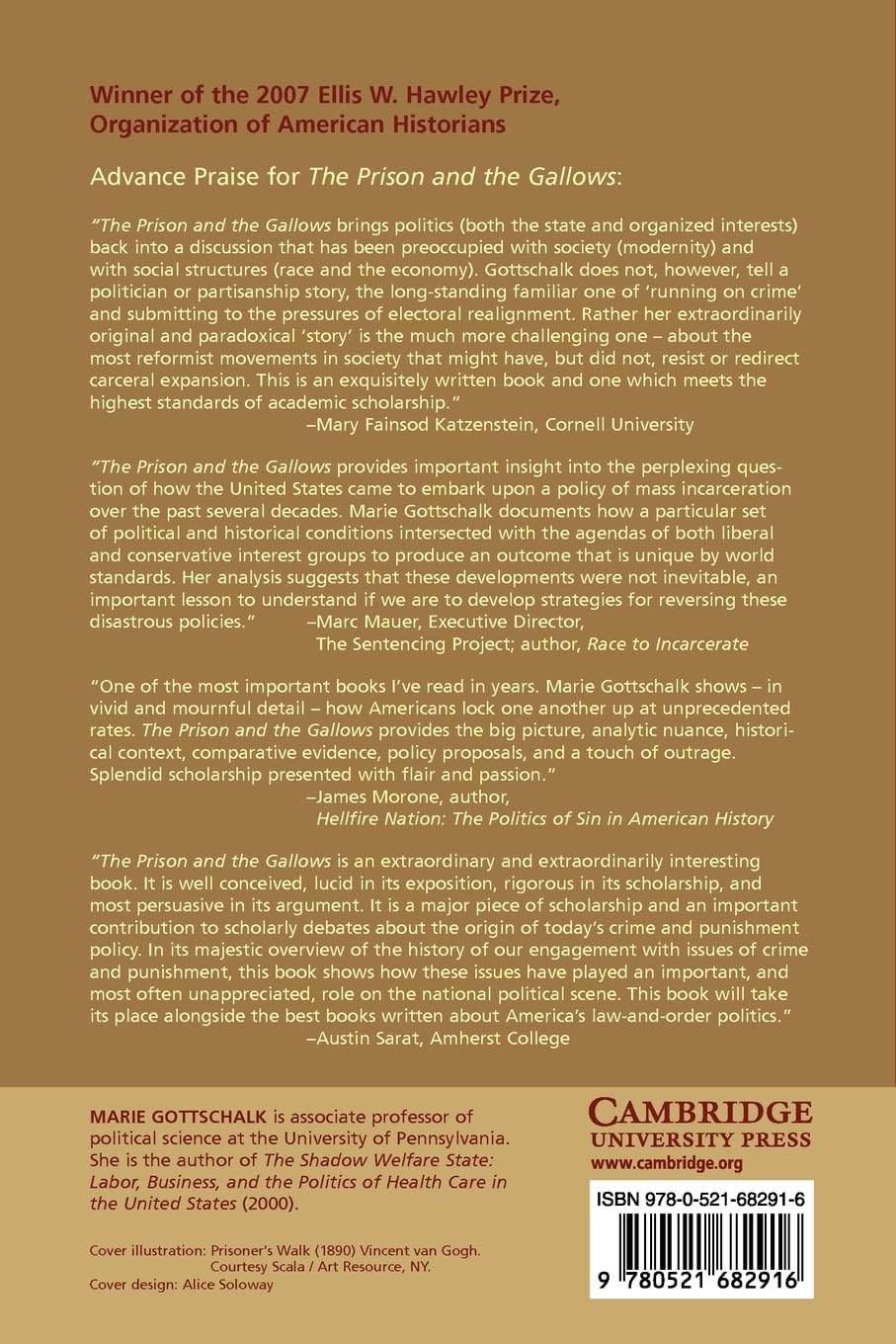 The Prison and the Gallows: Politics of Mass Incarceration in America - Cambridge Criminology Studies | Perfect for Criminal Justice Research & Political Science Studies