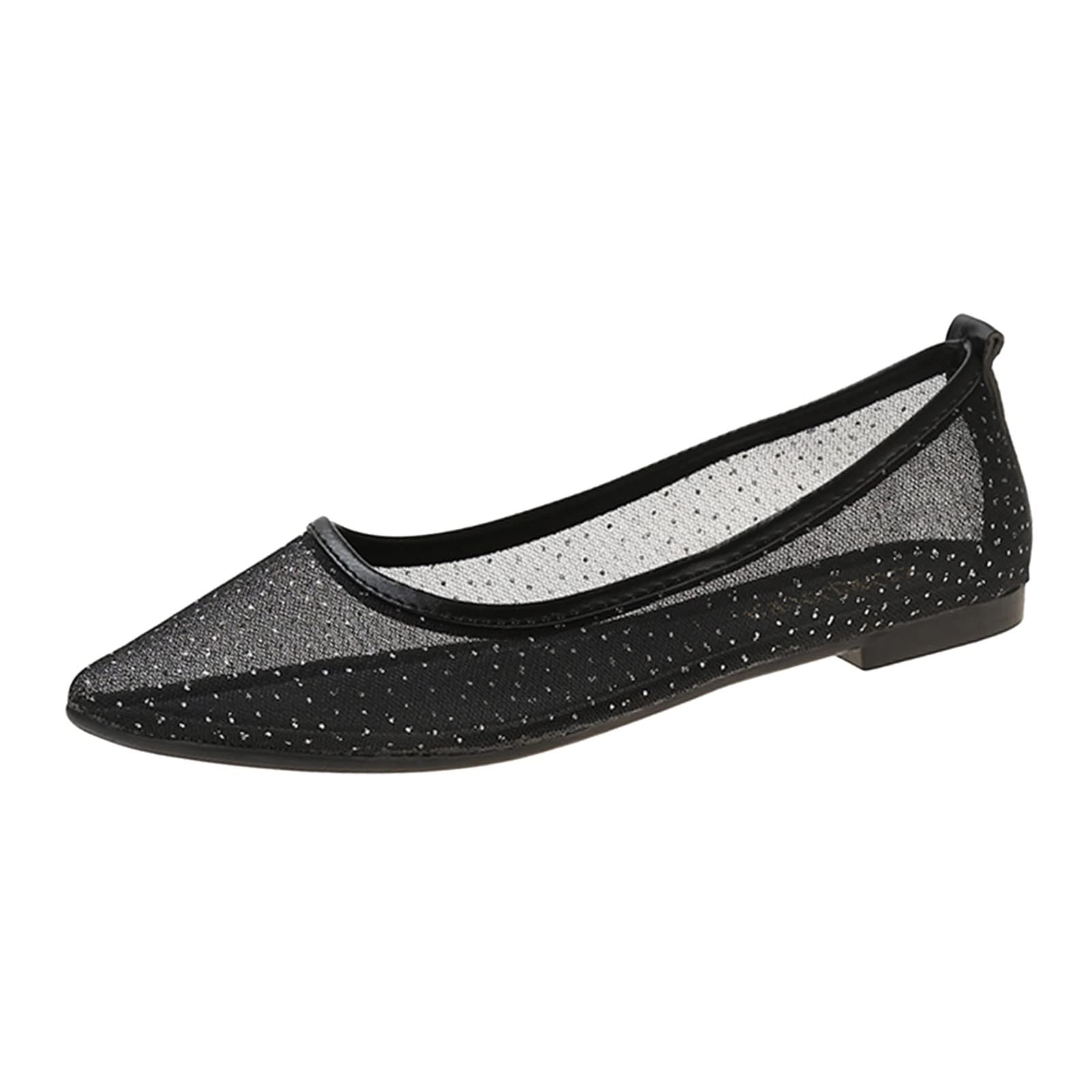 Fashion Summer Women's Casual Shoes - Pointed Toe Flat Shoes for Women & Men | Breathable Solid Color Slip-Ons | Size 15 | Perfect for Beach, Office & Daily Wear