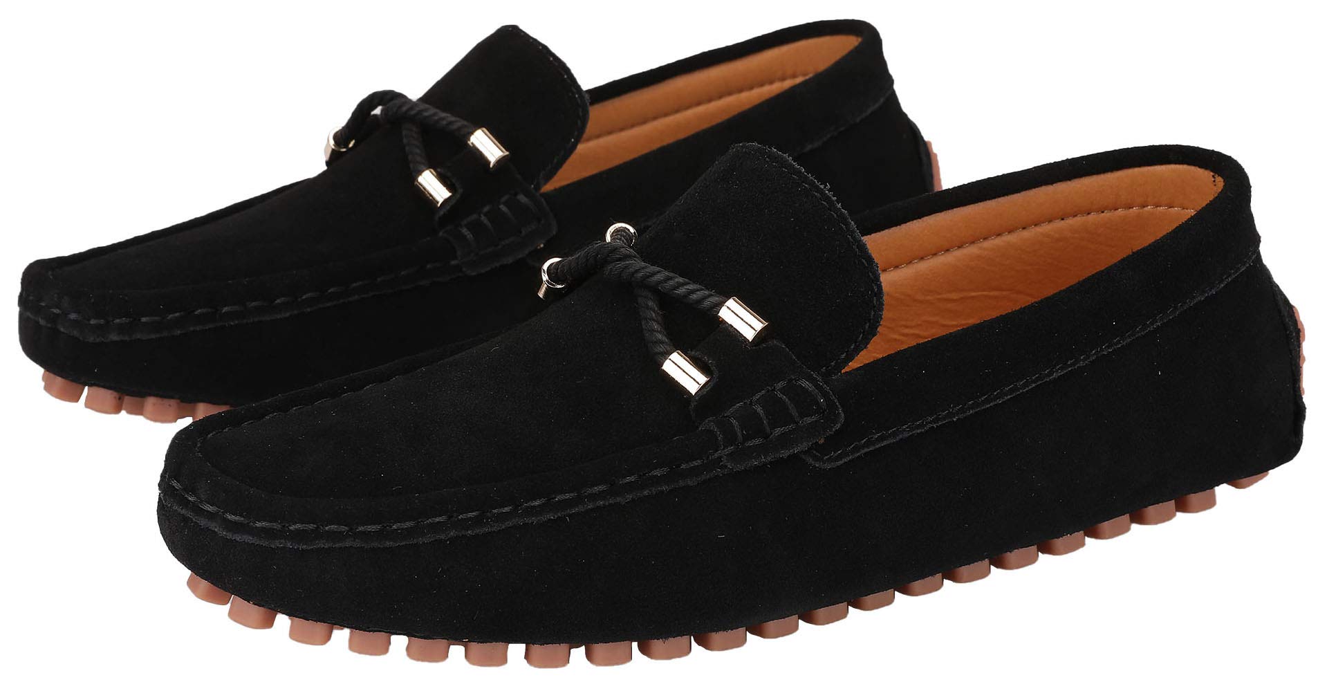 Men's Casual Leather Loafers - Slip-On Breathable Boat Shoes & Driving Moccasins | Comfortable Slippers for Work, Travel & Daily Wear