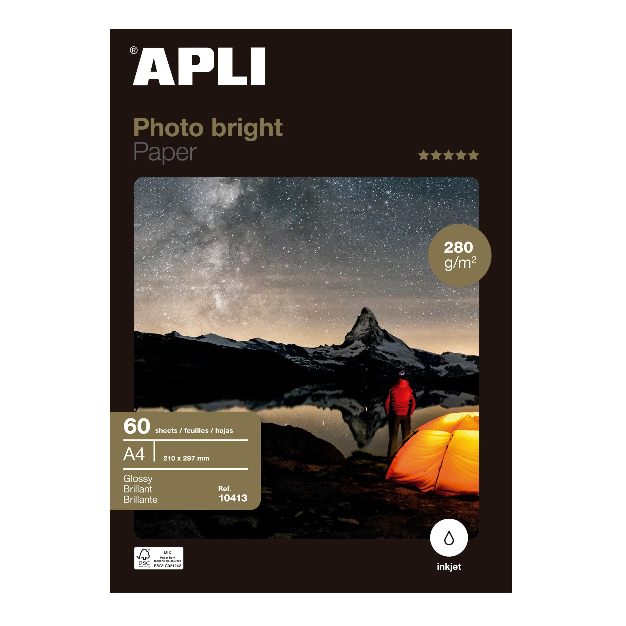 Premium A4 Glossy Photo Paper - 100 Sheets, 260 GSM, High-Quality Inkjet Printer Paper for Vibrant Photos, Flyers, Brochures - Perfect for Home Printing, Photography Projects, and Professional Presentations