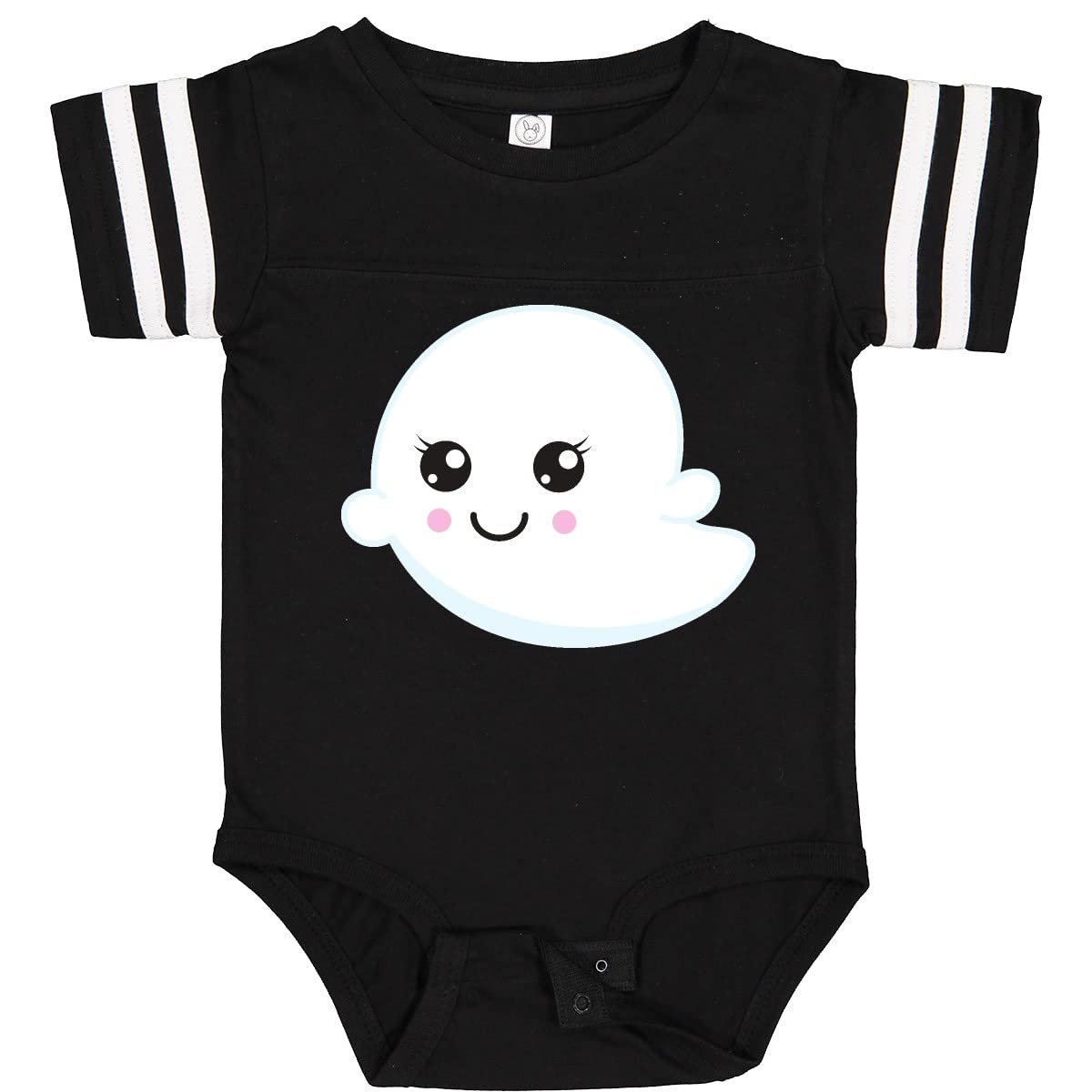 Inktastic Halloween Ghost Baby Bodysuit - Cute Smiling Ghost Trick or Treat Outfit for Boys & Girls | Perfect for Halloween Parties, Photo Shoots & Costume Contests